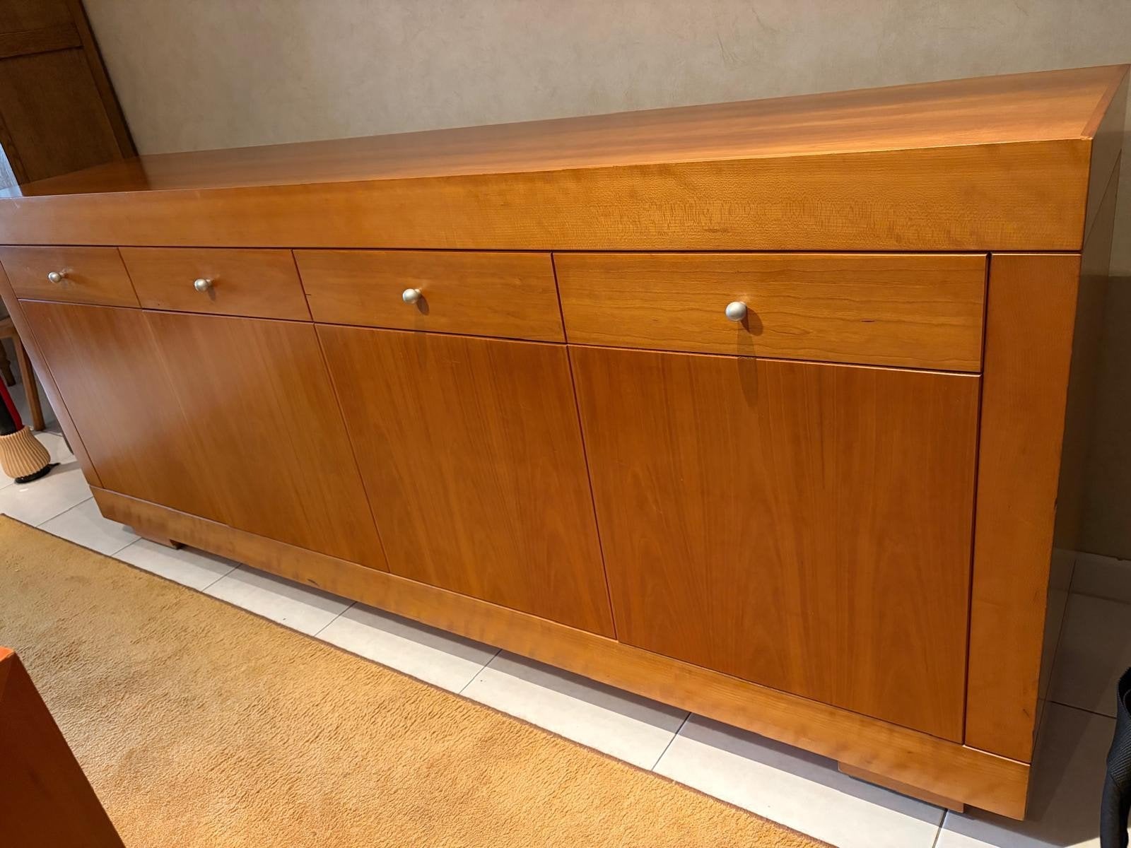 dressoir massief hout, Ophalen, Gebruikt, Met lade(s), 200 cm of meer
