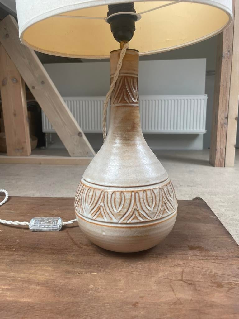 Lampe pied ceramique Vallauris, Annees 70, Enlèvement, Utilisé, Autres matériaux