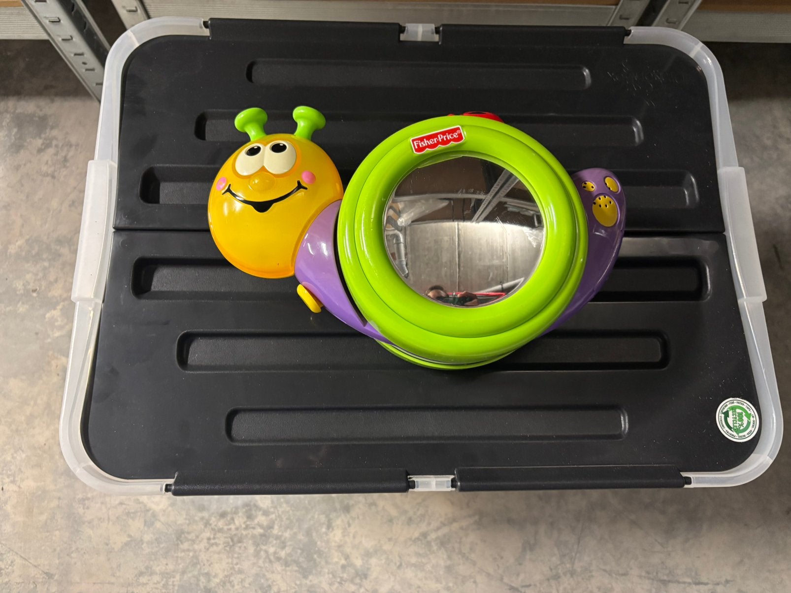 Fisher Price slak (muziek en beweging), Ophalen, Zo goed als nieuw, Duw- of Trekspeelgoed, Met geluid
