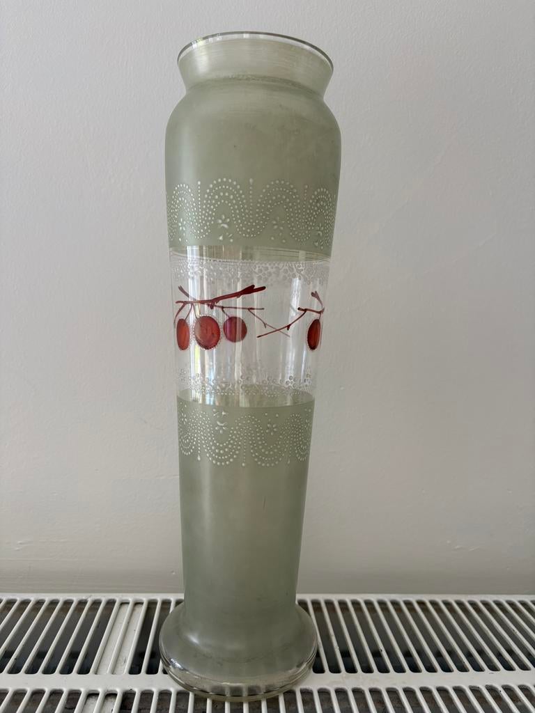 Vase tubulaire (François-Théodore Legras ), Verzamelen, Glas en Drinkglazen, Gebruikt, Ophalen