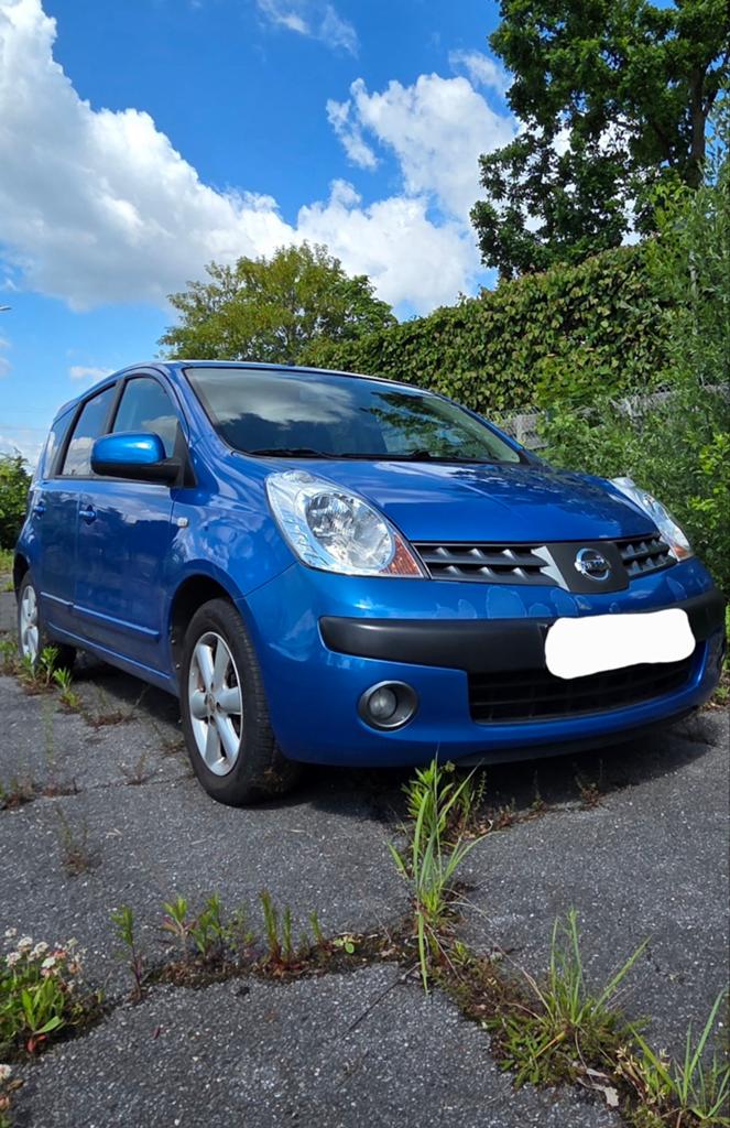 Nissan note 2007, Voorwielaandrijving, Stof, Blauw, Particulier