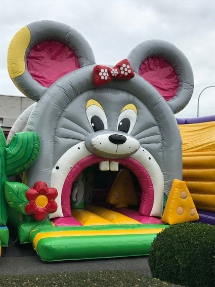 Springkasteel Muis, Kinderen en Baby's, Speelgoed | Buiten | Springkussens, Zo goed als nieuw, Ophalen