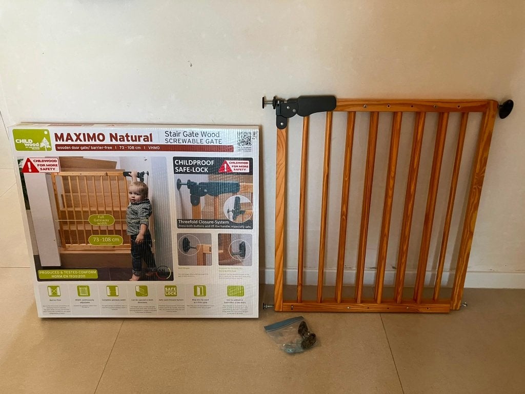 Traphekje Natural 73-108 cm, Kinderen en Baby's, Ophalen, Gebruikt, 100 tot 115 cm, Schroefhekje