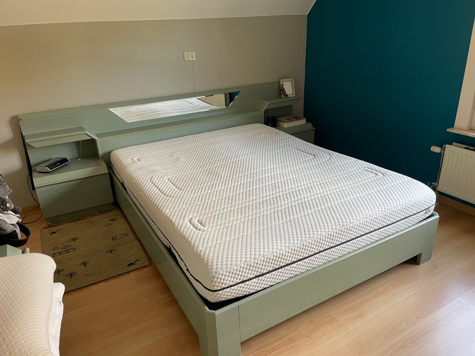 Slaapkamer incl Lattoflex boxspring bodem, Ophalen, Gebruikt, Tweepersoons, 200 cm