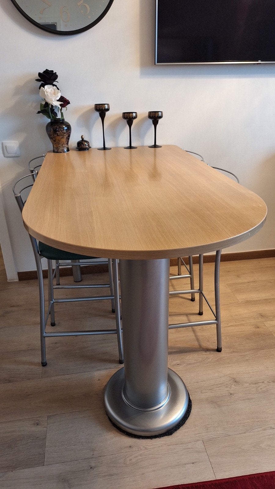 Tafel+stoelen, 100 tot 150 cm, 50 tot 100 cm, Zo goed als nieuw, Tafelblad