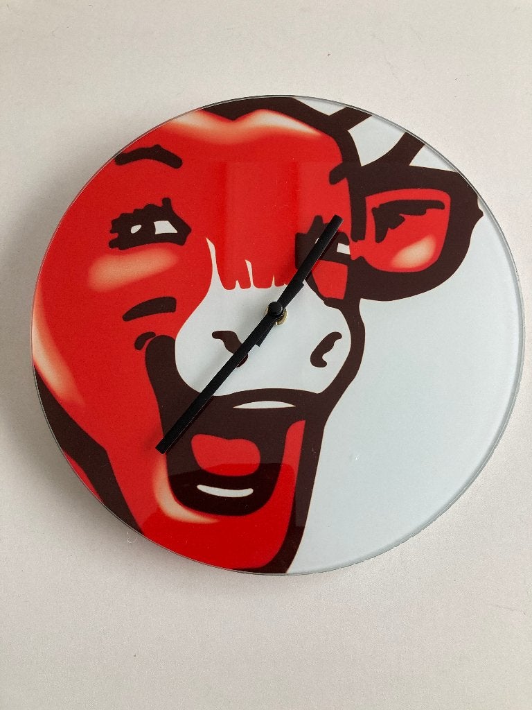 Horloge murale vintage « La vache qui rit », Collections, Enlèvement ou Envoi, Comme neuf, Ustensile
