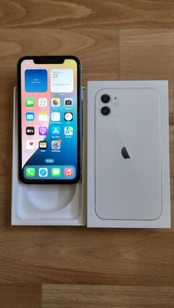 Te koop iPhone 11 64gb, Telecommunicatie, Ophalen, 86 %, Wit, IPhone 11