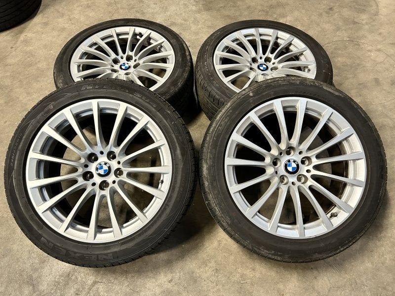 18 inch originele velgen + zomerbanden BMW 5 serie 619, Autos : Pièces & Accessoires, Pneus et Jantes, -, 18 pouces, Utilisé