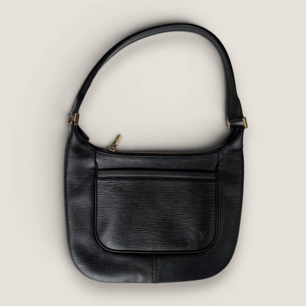 Louis Vuitton Matsy cuir épi noir, Enlèvement ou Envoi, Utilisé, Noir, Sac à main