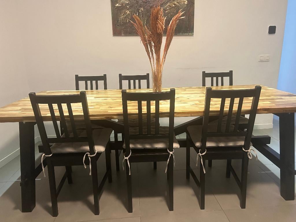 Eetkamerstoelen, Huis en Inrichting, Stoelen, Ophalen, Gebruikt, Zwart, Vijf, Zes of meer stoelen