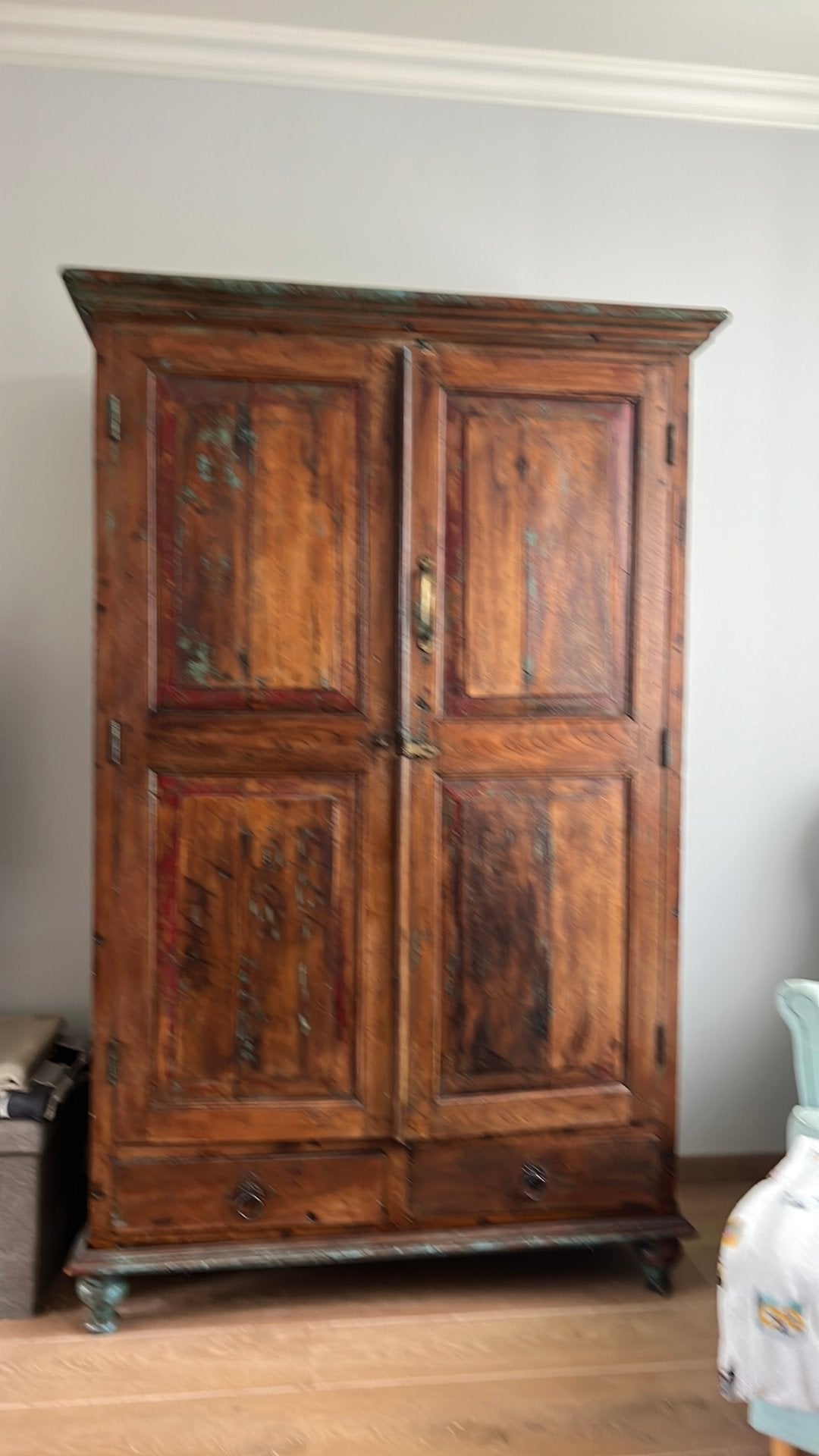 Indische kast, Antiek en Kunst, Antiek | Meubels | Kasten, Ophalen