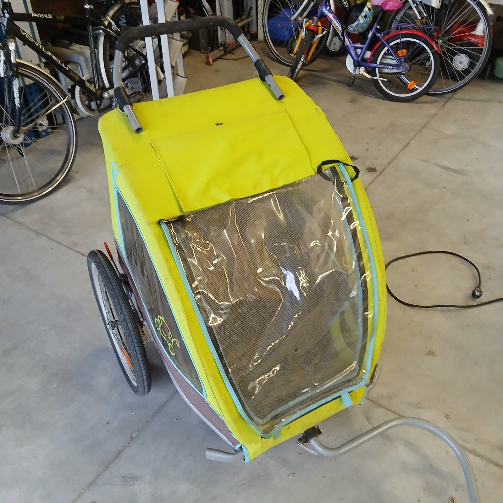 fietskar / wandelkar, Enlèvement, Utilisé, Remorque pour enfant, Pliable