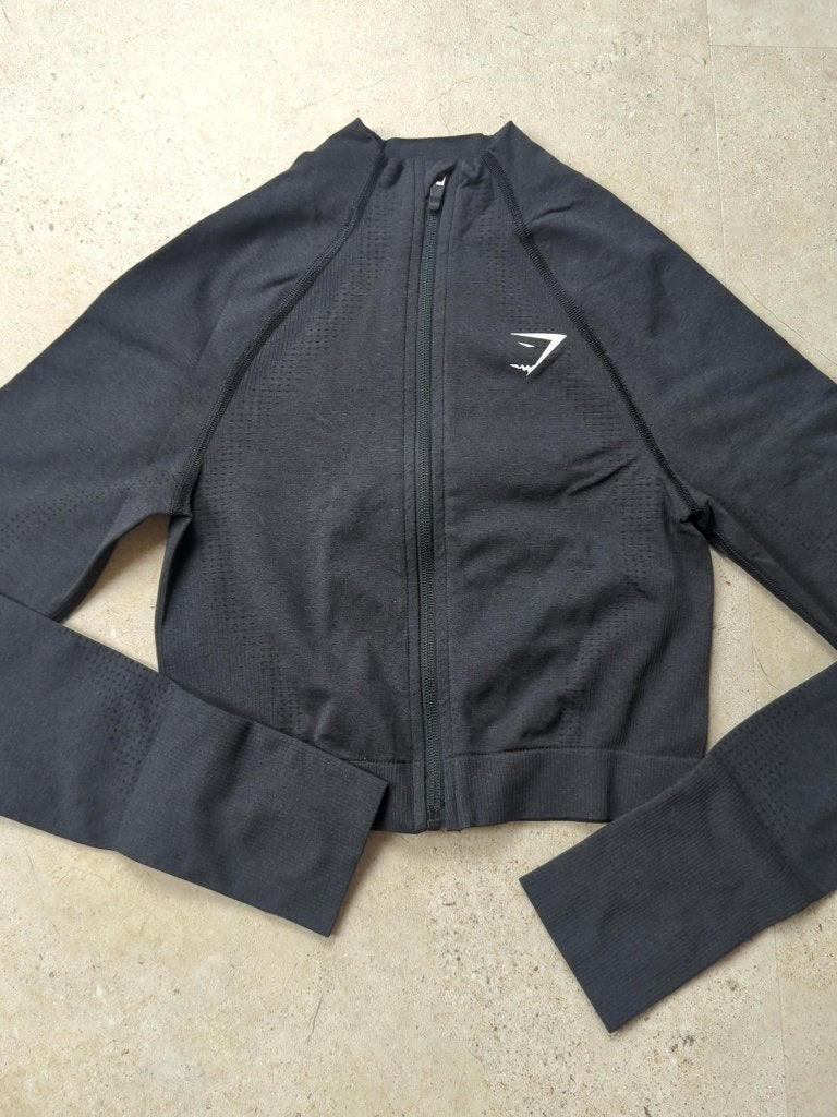 Gymshark XS jack, Kleding | Dames, Sportkleding, Verzenden, Zwart, Maat 34 (XS) of kleiner, Gymshark