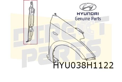 Hyundai i30 4/17-7/20 (HB en Wagon) isolatie voorscherm Rech, -, Verzenden, -, Nieuw
