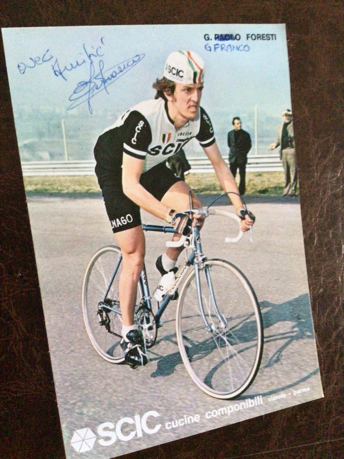 Wielerkaart team scic colnago g franco foresti signe, Sports & Fitness, Enlèvement ou Envoi, Comme neuf
