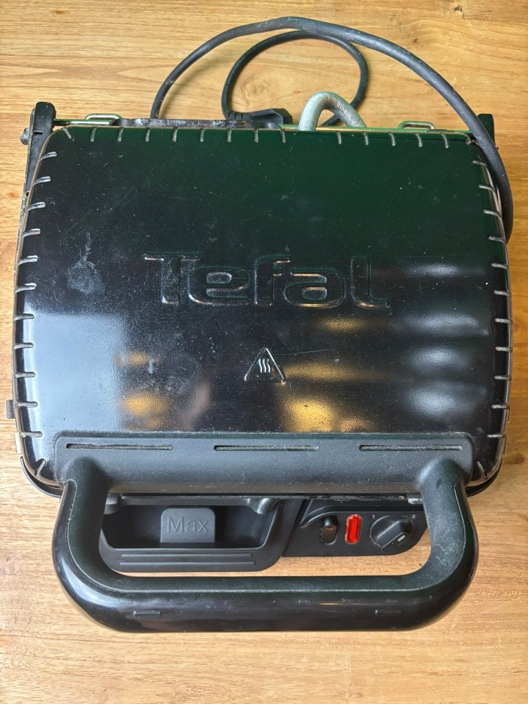 Tefal contactgrill met temperatuurregeling, Electroménager, Grils de contact, Enlèvement, Utilisé
