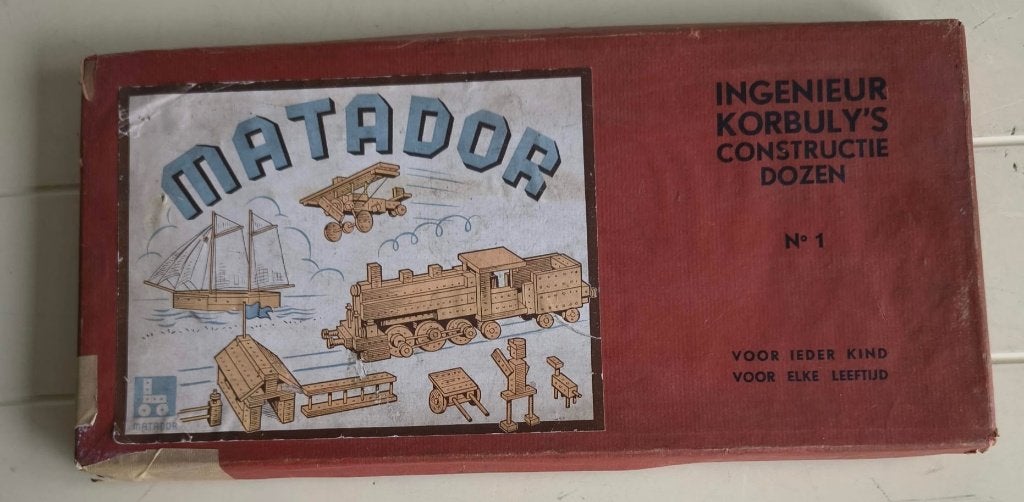 Vintage Matador nr. 1  – Ir Korbuly – jaren ‘50 + bouwboekje, Antiek en Kunst, Ophalen of Verzenden