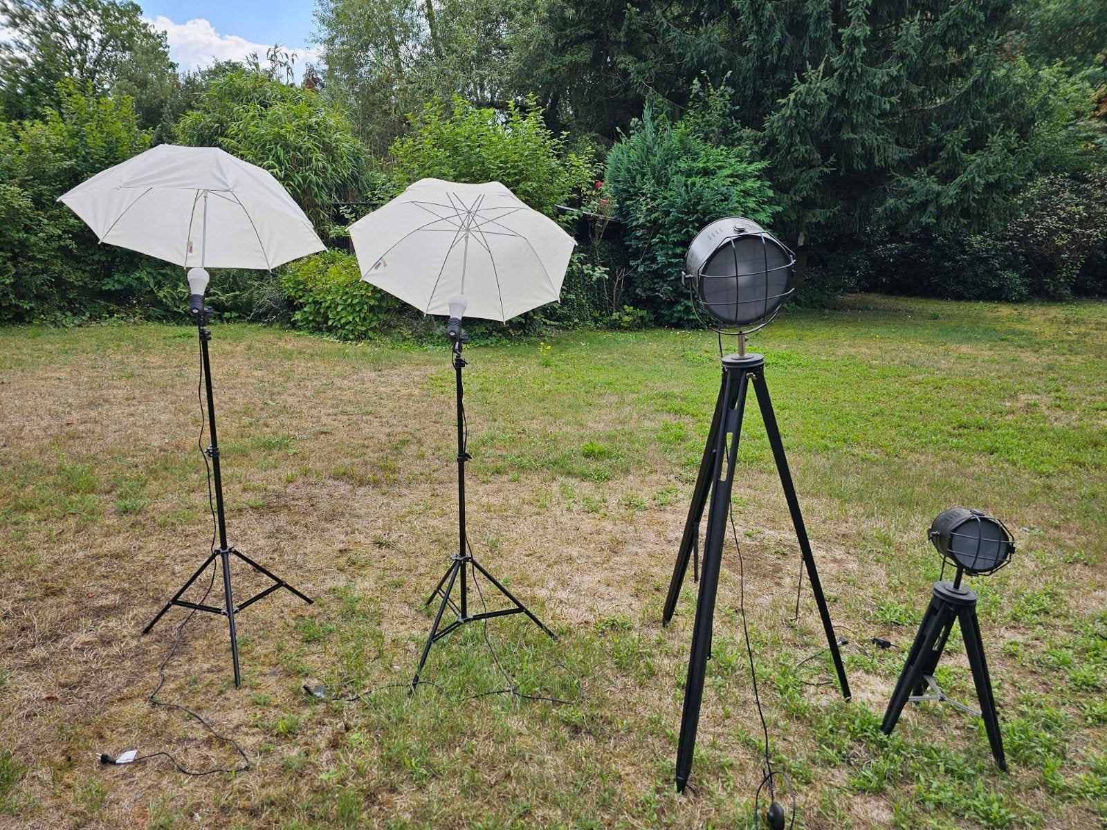 fotostudio verlichting, Ophalen