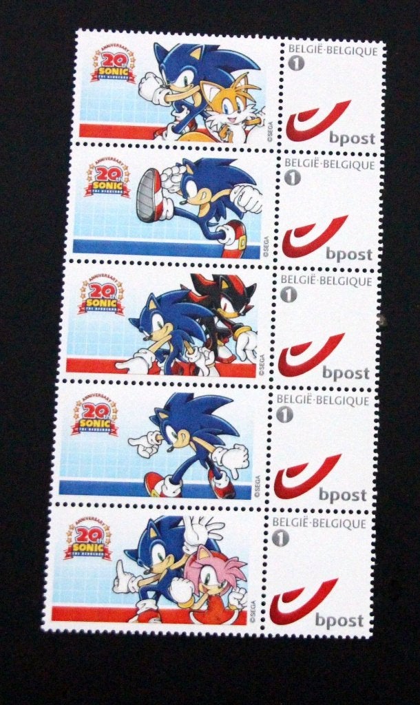 Belgie duostamps duo Sonic MNH, Postzegels en Munten, Postzegels | Europa | België, Verzenden, Postfris