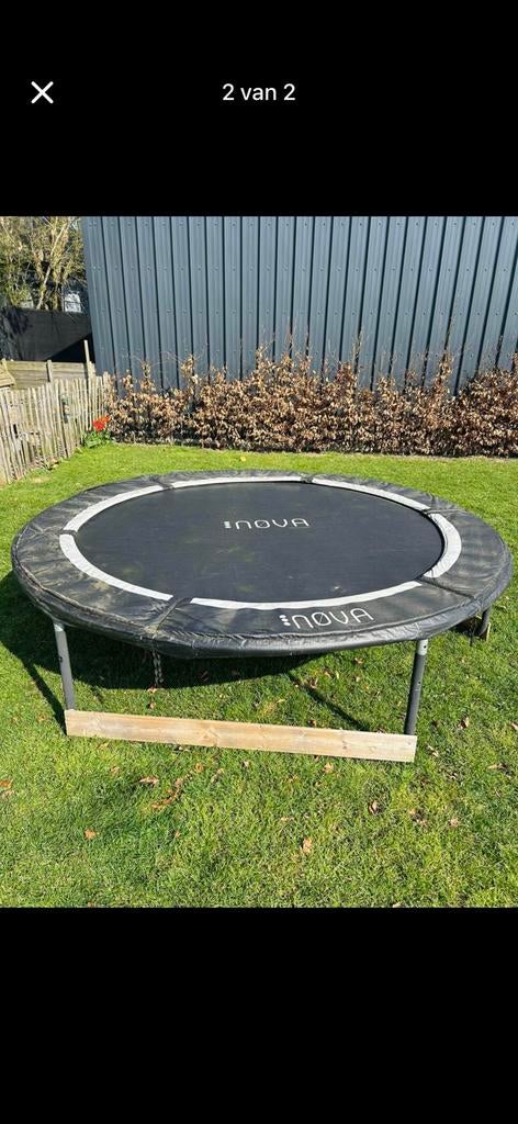 Trampoline 244cm, Enlèvement, Comme neuf