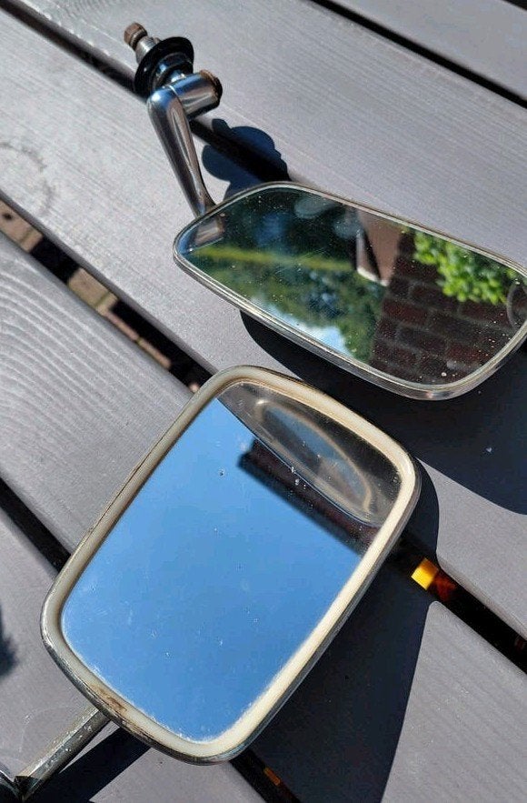 Volkswagen kever spiegel + universele spiegel, Auto-onderdelen, Spiegels, Ophalen, Volkswagen