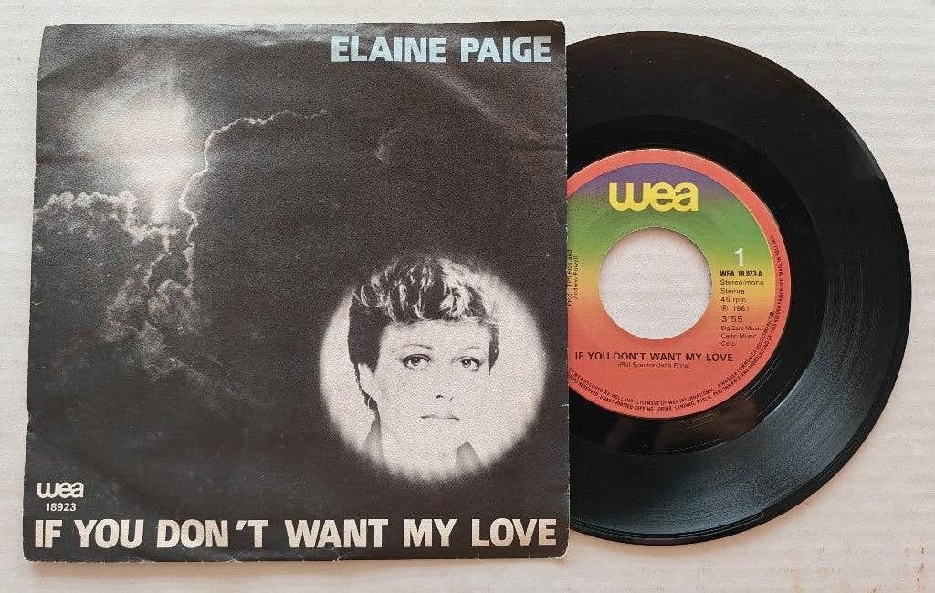 ELAINE PAGE - If you don't want my love (45t), Enlèvement ou Envoi, Comme neuf, 7 inch, Pop