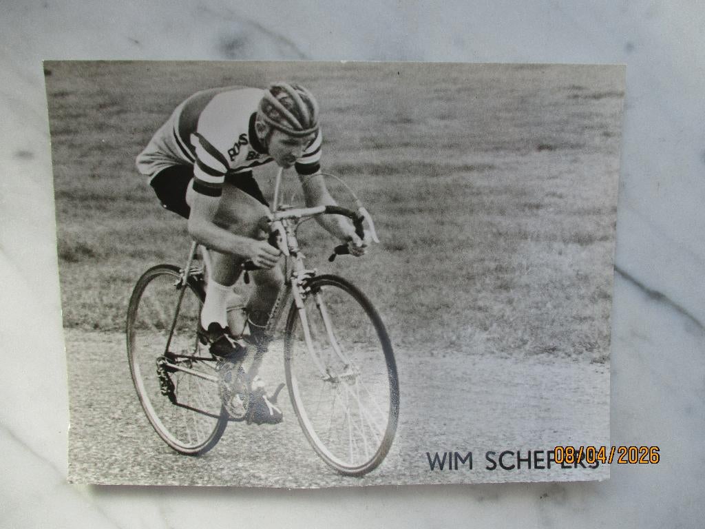 Renner Wim Schepers Nederland koers wielrennen fiets, Verzamelen, Verzenden, Zo goed als nieuw