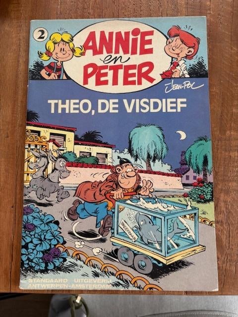 Strip Annie en Peter Theo de visdief, Boeken, Eén stripboek, Ophalen of Verzenden, Zo goed als nieuw