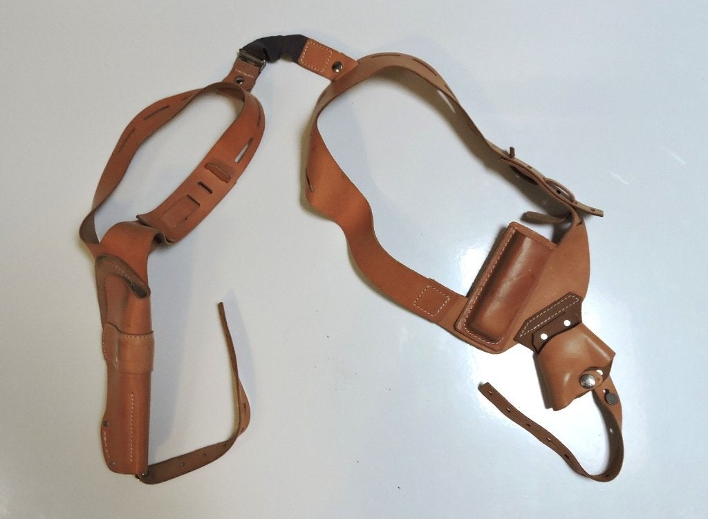 RIJKSWACHT Holster GP 9mm Handboeien, oplader, Ophalen of Verzenden, Rijkswacht