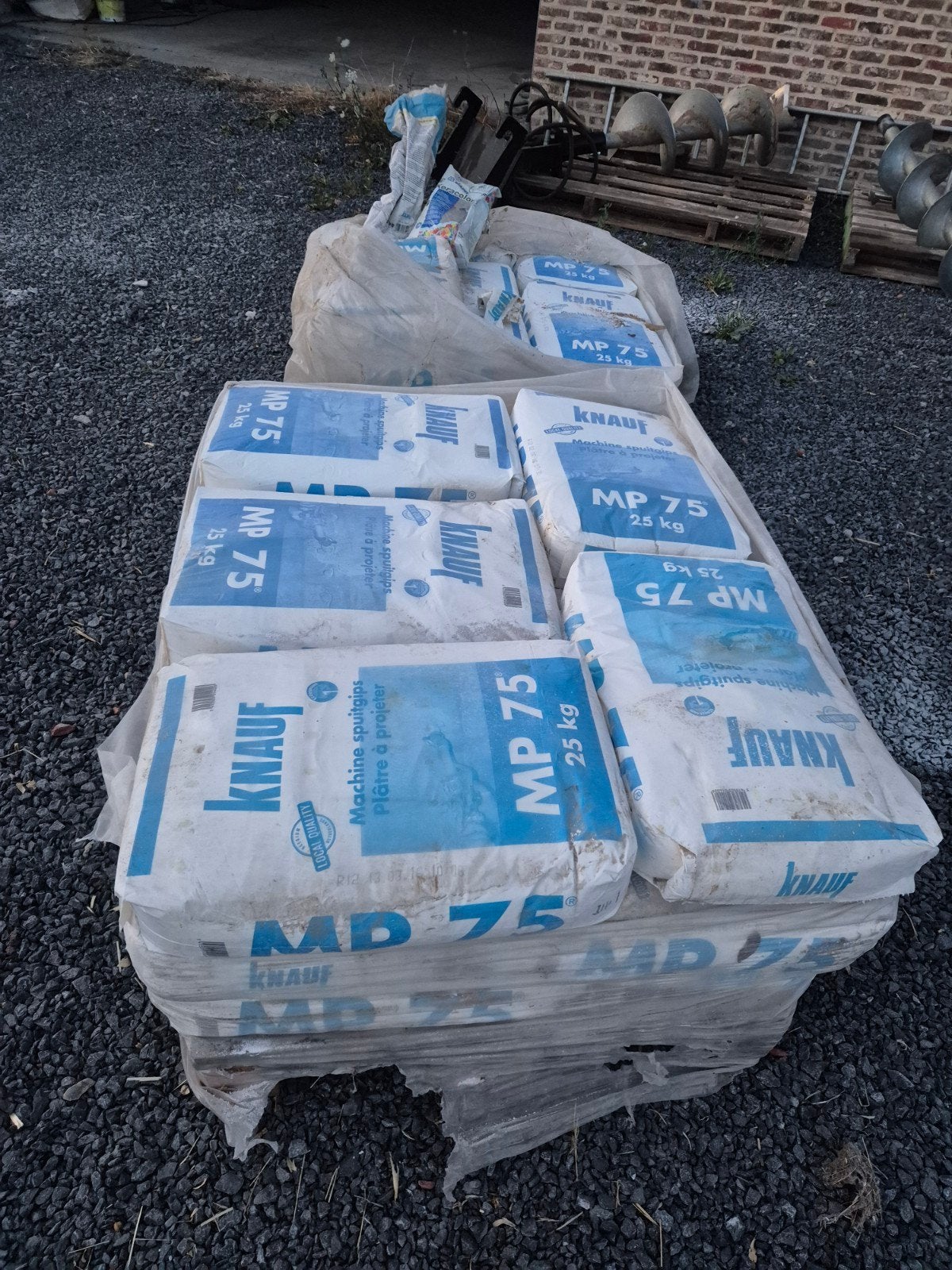 26 sachets de Knauf mp 75, Bricolage & Construction, Enlèvement