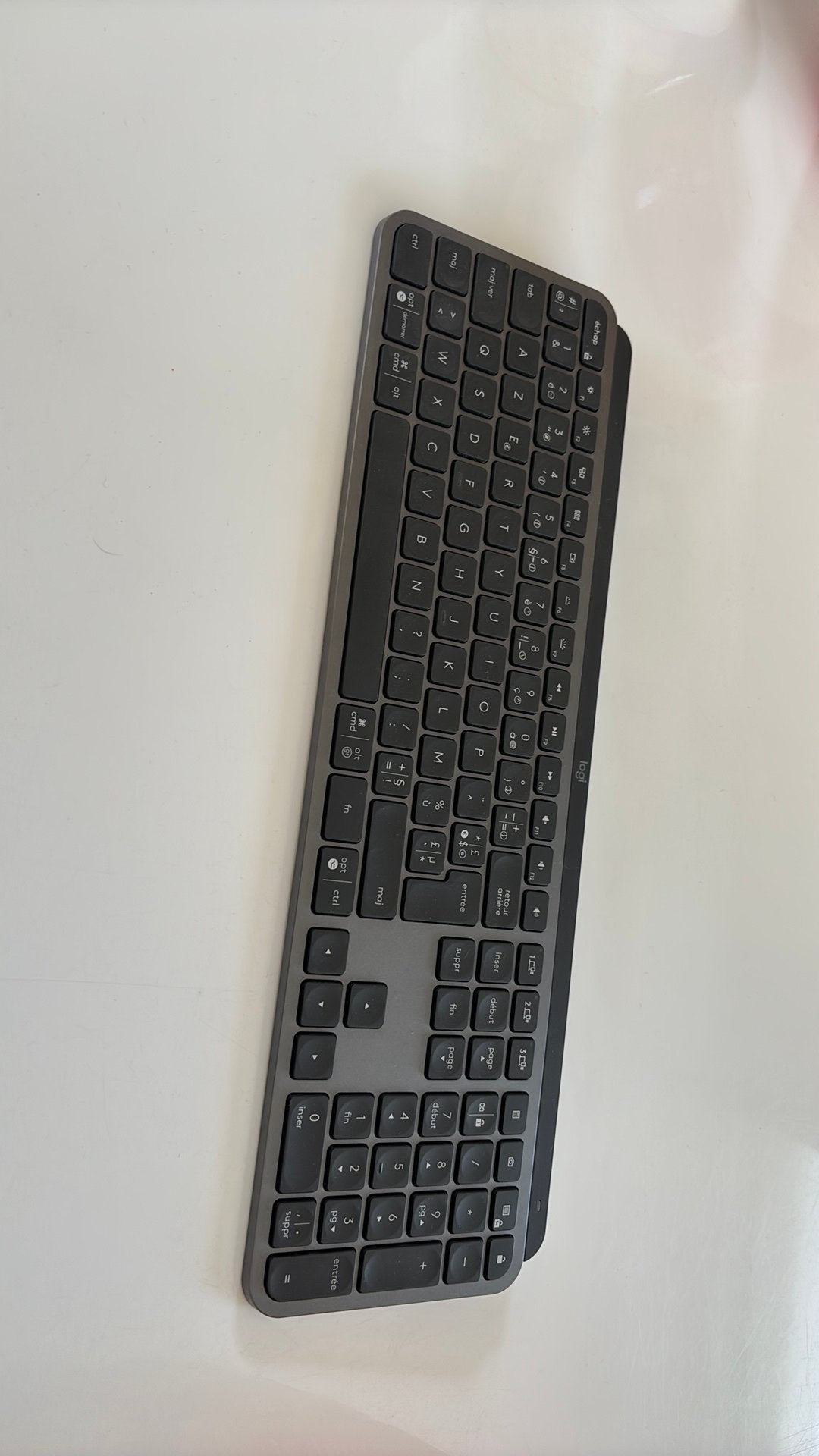 Logitech MX Keys USB C keyboard. FR Azerty, Computers en Software, Ophalen, Azerty, Zo goed als nieuw, Oplaadbaar