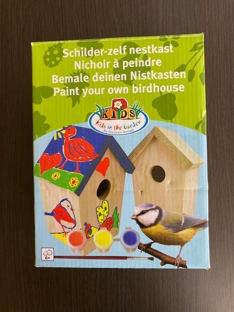 Gloednieuw schilder-zelf nestkast Esschert Design, Ophalen of Verzenden, Nieuw