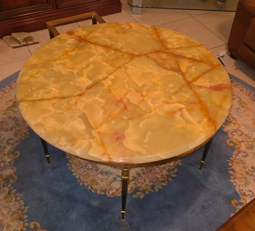 table basse en marbre onyx, Enlèvement