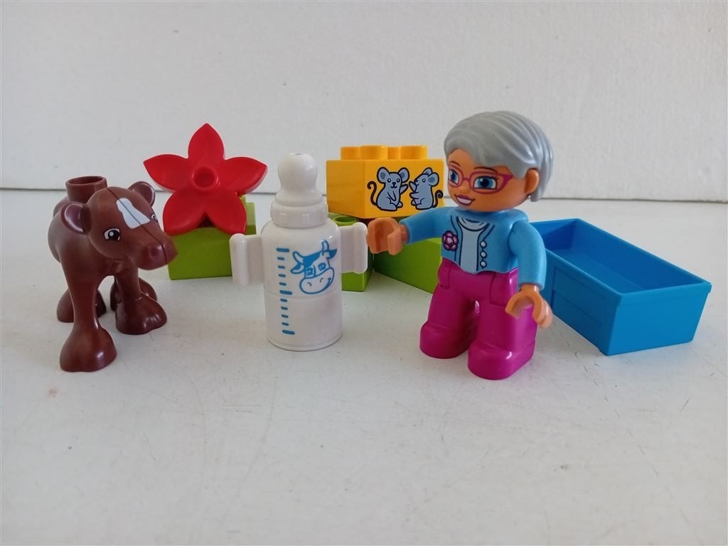 Duplo 10521 Boerin met kalf, Kinderen en Baby's, Speelgoed | Duplo en Lego, Overige thema's, Ophalen of Verzenden, Zo goed als nieuw