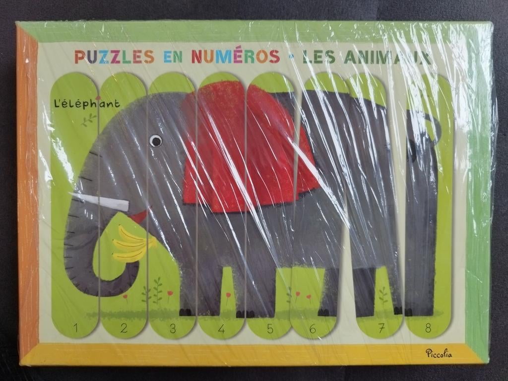 Genummerde puzzel met dieren, Enlèvement