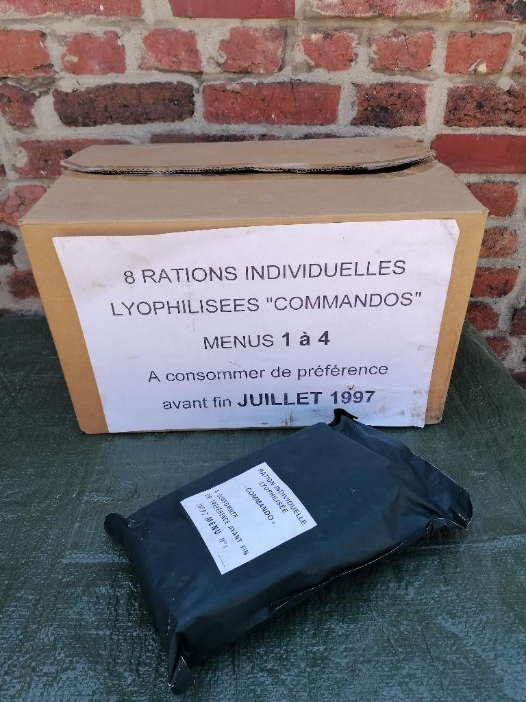 4 Rations commando RILC françaises (périmées) collection, Collections, Enlèvement, Armée de terre, Autres types