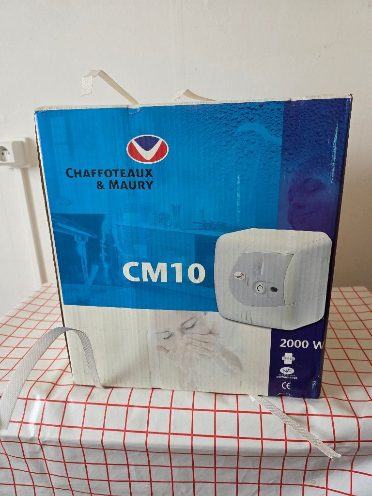 Chauffe‑eau électrique 10 L – Neuf, Bricolage & Construction, Chauffe-eau & Boilers, Neuf, Plus de 10 ans, Chauffe-eau, Enlèvement