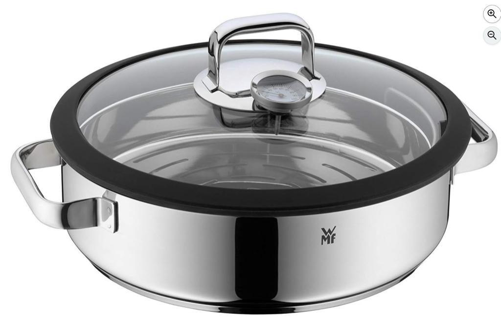 WMF Vitalis - NIEUWE ronde stoomkookschaal van 28 cm, Ophalen of Verzenden, Nieuw, Inox, Kookpan of Snelkookpan