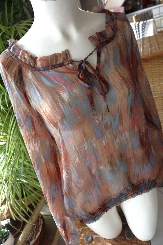 licht transparant vintage T-shirt, Overige kleuren, Vintage Dressing, Maat 42/44 (L), Ophalen of Verzenden