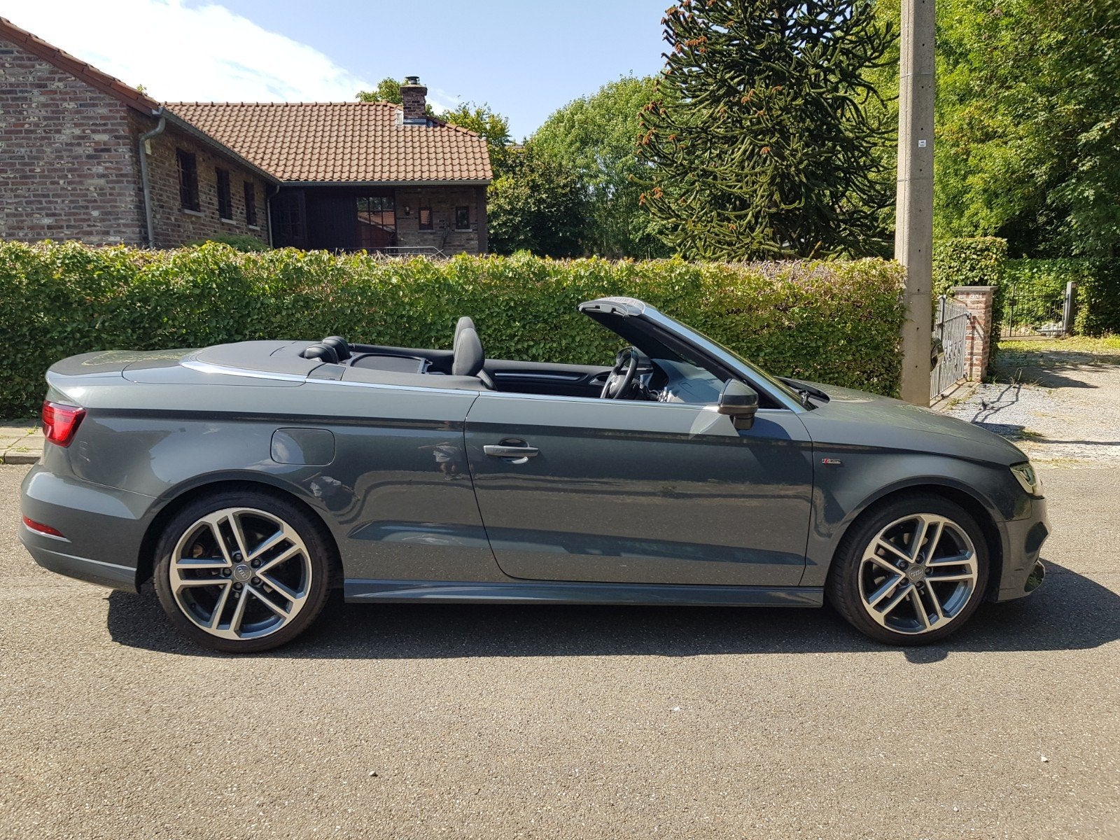 a3 cabriolet 35 tfsi sline stronic, Cuir, Argent ou Gris, Achat, Cabriolet