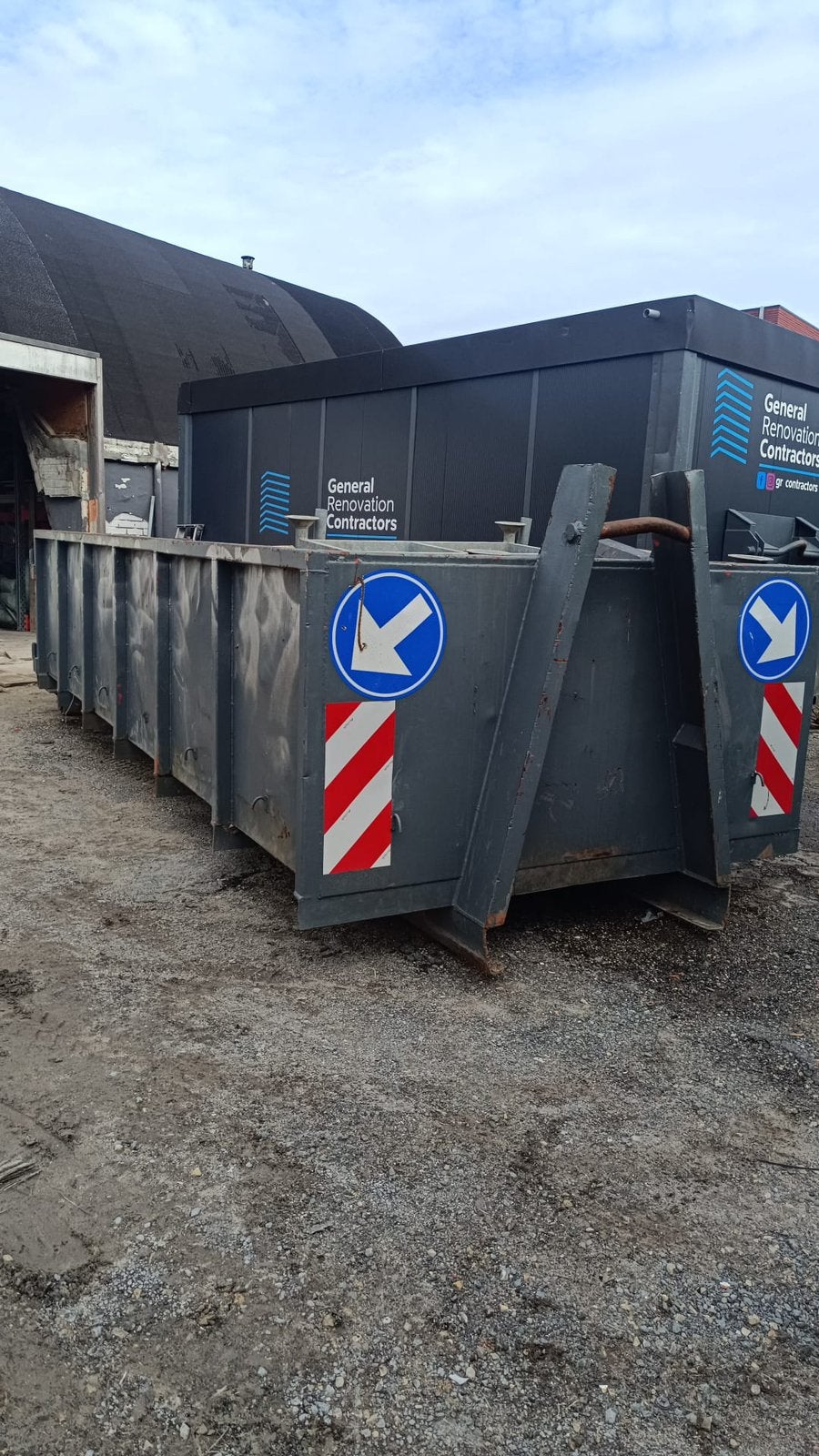 Conteneur de chantier 12m3 - Benne métallique d’occasion, Bricolage & Construction, Enlèvement