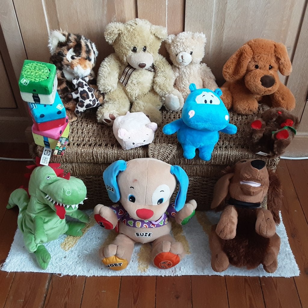 Gespeelde knuffelen 0,40€/st, 3€ alles + GRATIS rieten doos, Kinderen en Baby's, Speelgoed | Knuffels en Pluche, Ophalen of Verzenden