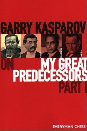 Schaakboeken 'On my great predecessors - Kasparov, Boeken, Overige onderwerpen, Ophalen, Gelezen, Garry Kasparov