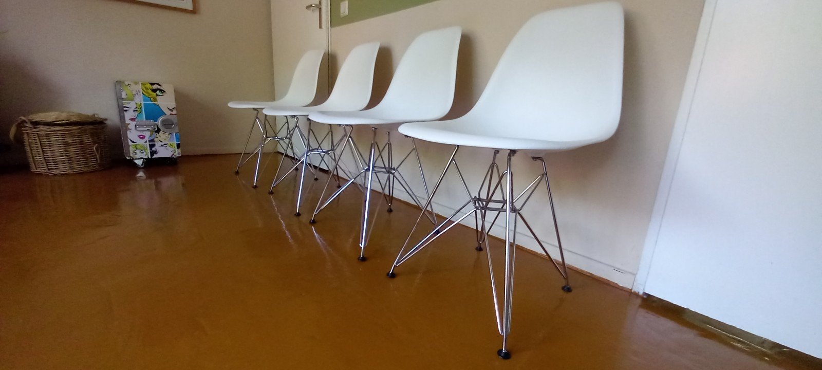 Vitra Eames DSR, Enlèvement ou Envoi, Utilisé, Blanc, Mid century design