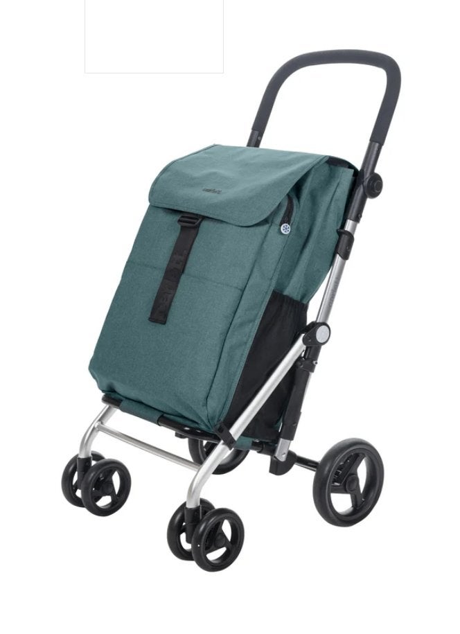 Shopping trolley carlett, Ophalen, Nieuw, Groen, Uitschuifbare handgreep
