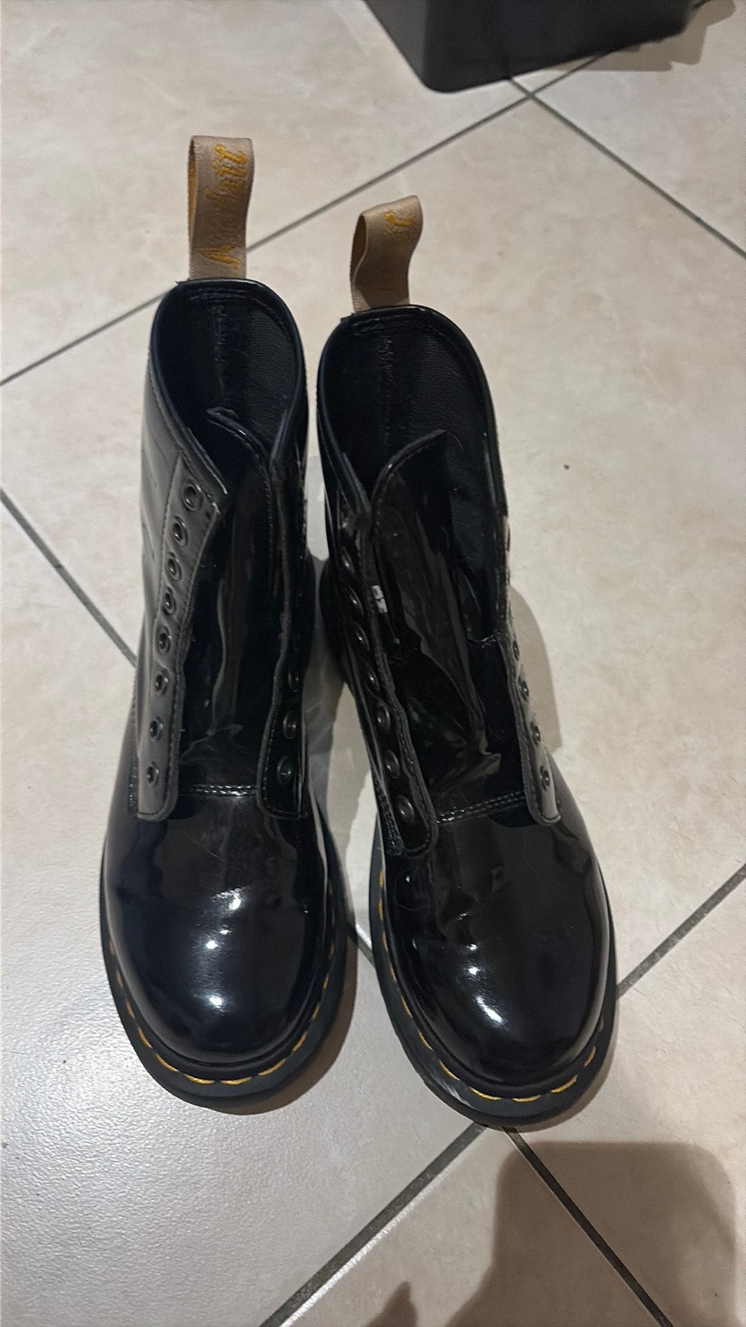 Dr. Martens 1460 Vegan lakboots zwart – maat 38, Ophalen, Zwart, Lage of Enkellaarzen, Zo goed als nieuw