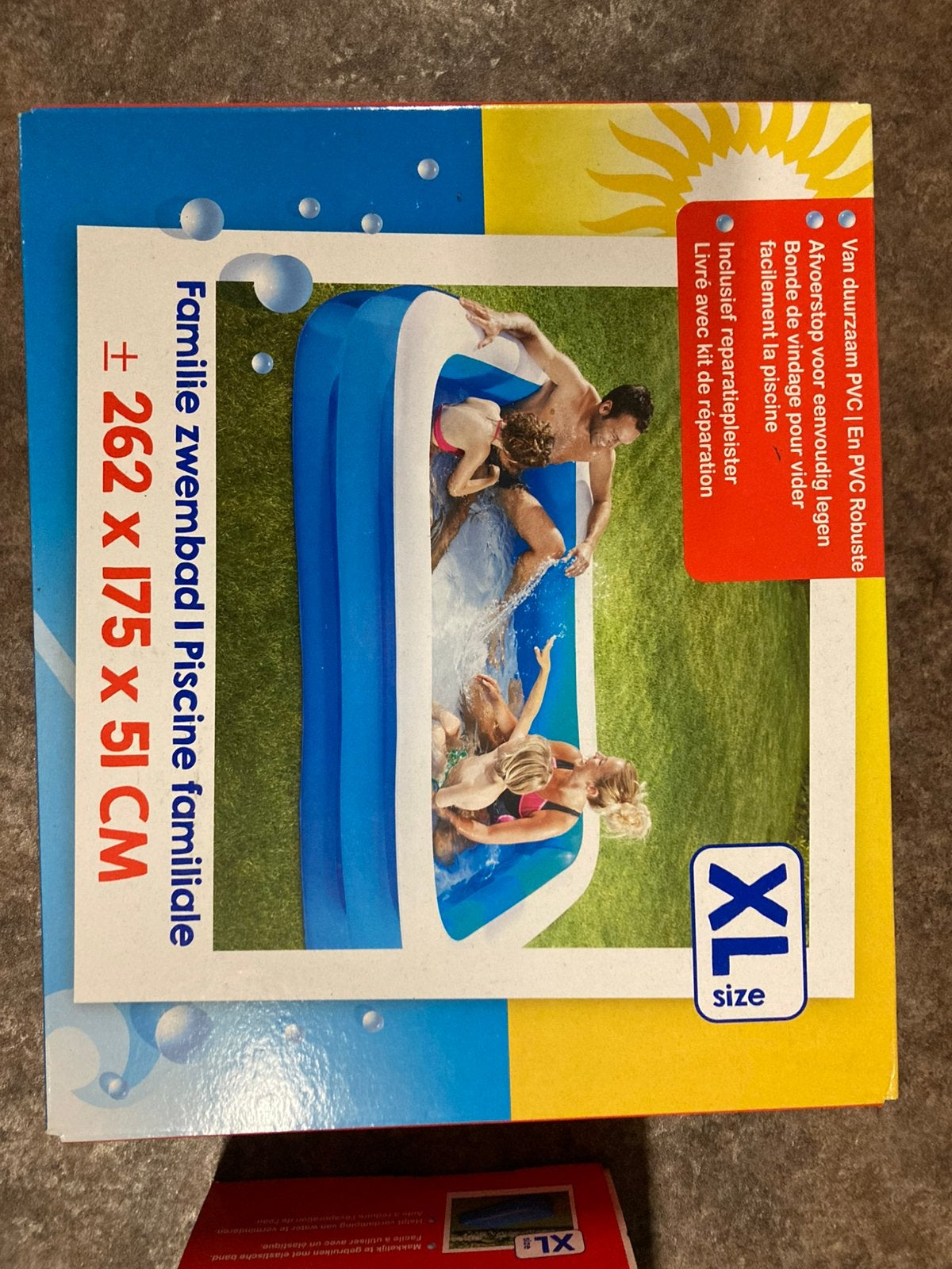 Piscine familiale gonflable xl neuve, Enlèvement, Neuf, Rectangulaire, Piscine gonflable