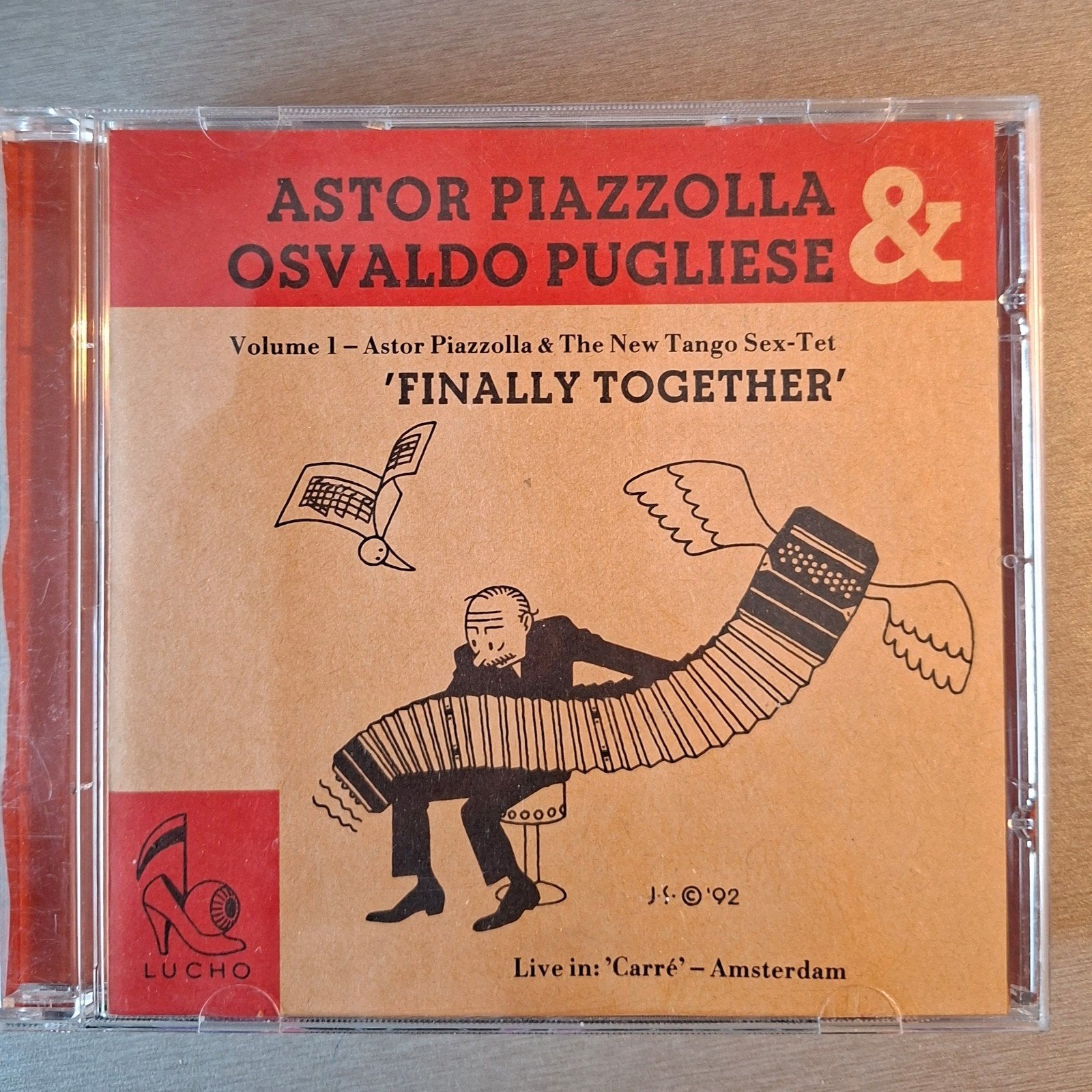 Cd. Astor Piazolla/Osvaldo Pugliese. Live in carré, Ophalen of Verzenden, Gebruikt