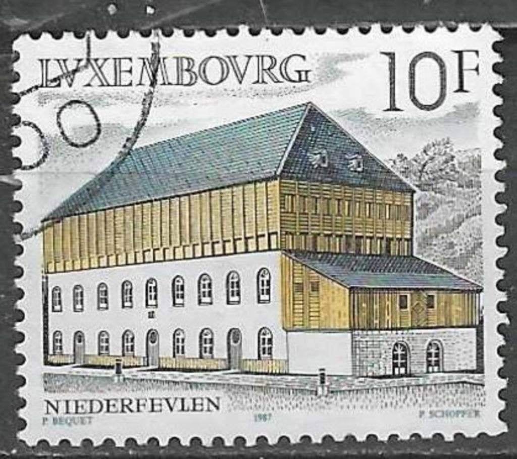Luxemburg 1986 - Yvert 1130 - Hennesbau (ST), Verzenden, Luxemburg, Gestempeld