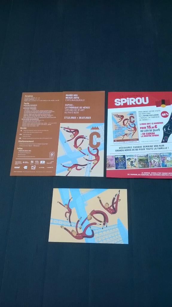 Strips: Robbedoes Flyers: Dupuis la Fabrique de Héros, Gelezen, Eén stripboek, Divers., Ophalen of Verzenden